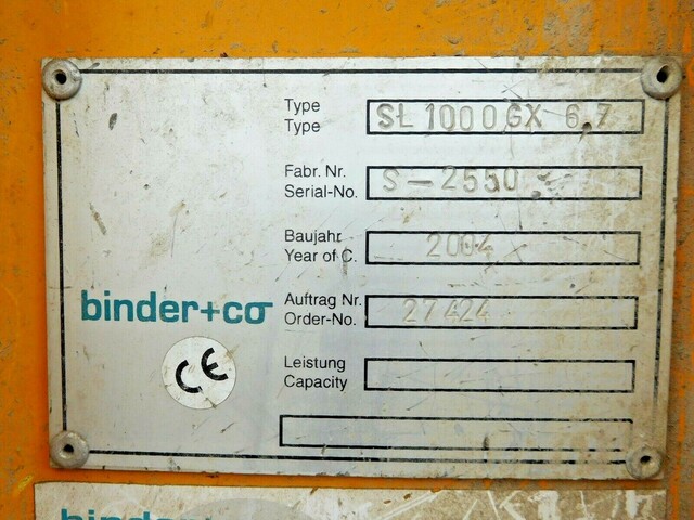Binder & Co. #SL1000GX6.7 Resonance screener, 2 deck, 2004 - Image 8