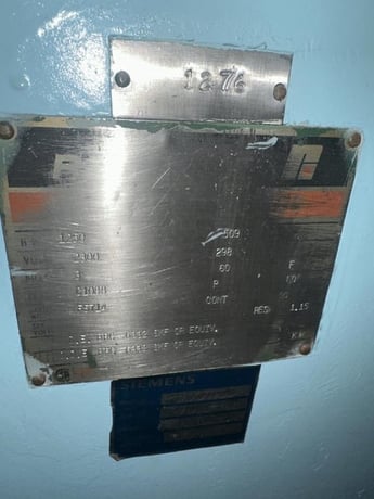1250 HP 509 RPM Reliance, Frame C1088, WSPI, BB, 2300 Volts, rebuilt - Image 2