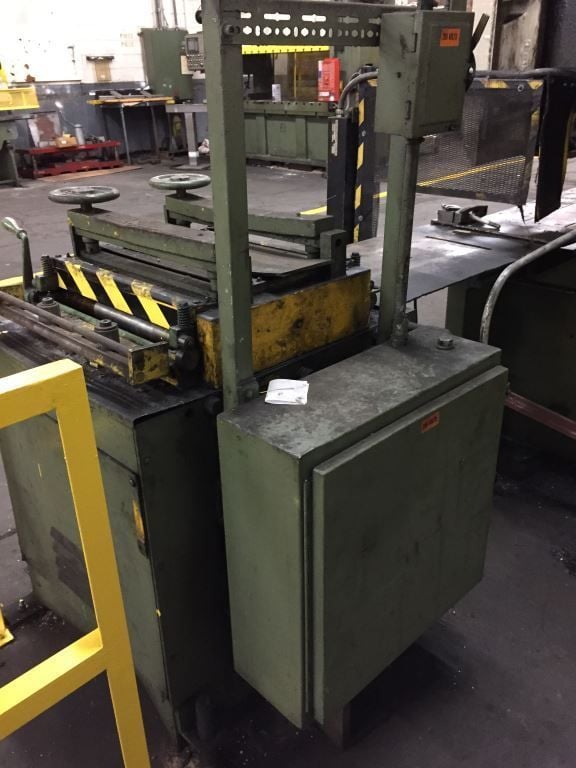 20" x .065" Rowe #R-20TC, 7-roll straightener, entry/exit pinch rolls, forward/reverse/jog, s/n 18180 - Image 4