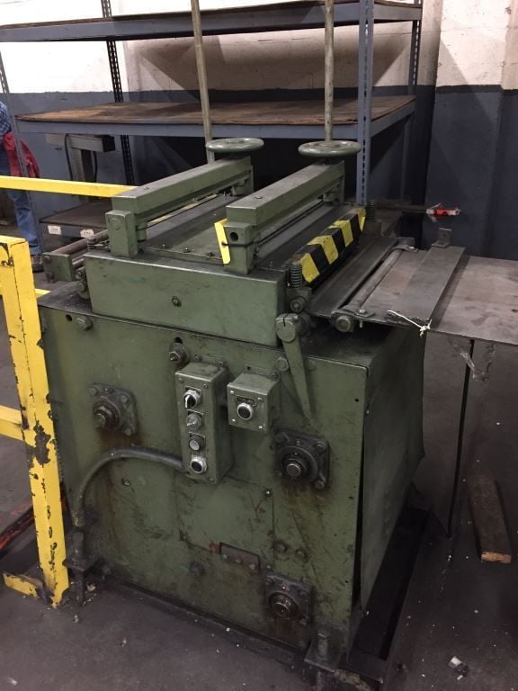 20" x .065" Rowe #R-20TC, 7-roll straightener, entry/exit pinch rolls, forward/reverse/jog, s/n 18180 - Image 5