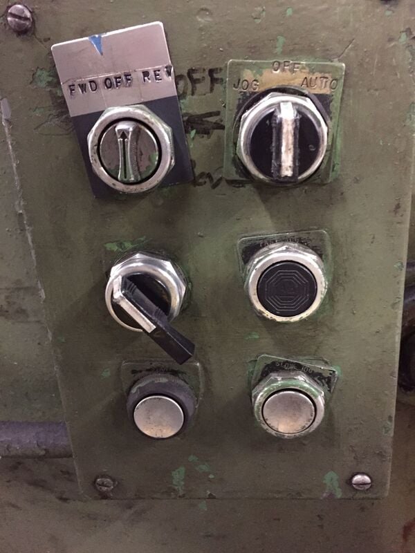 20" x .065" Rowe #R-20TC, 7-roll straightener, entry/exit pinch rolls, forward/reverse/jog, s/n 22416 - Image 3