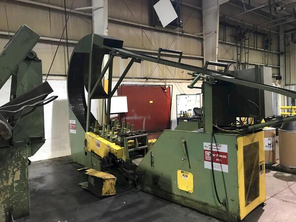 10000 lb. Air Feeds Inc. #C100, coil cradle straightener, 60" outside dimension, 18" width, 1996 - Image 2