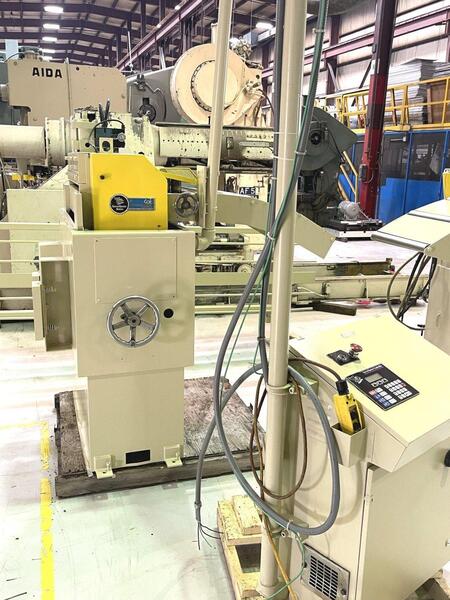 15000 lb. Coe Press Equipment #CPPS-PO-350-24, coil feed line, 24" width, 60" outside dimension, 19"-24" ID - Image 8