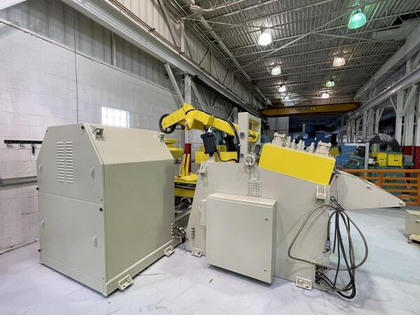 15000 lb. Coe Press Equipment #CPPS-PO-350-24, coil feed line, 24" width, 60" outside dimension, 19"-24" ID - Image 10