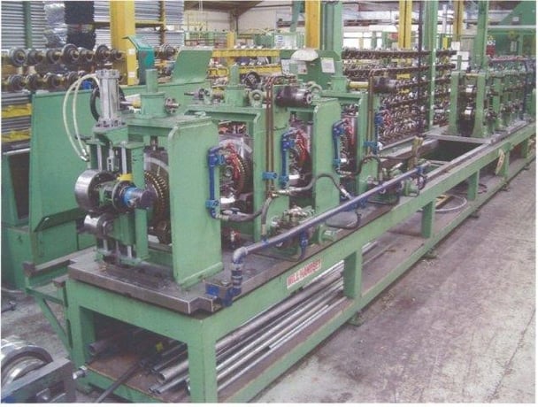 OTO #552, Tube Mill, automatic coil end joiner, vertical floop accumulator, 3 turkstands, 70mm shafts, (3) - Image 4