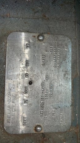75 HP 1780 RPM Reliance, Frame L3292, TEFC, class H, 460 Volts - Image 2