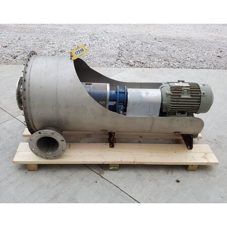 630 cfm @ 42 S.P., Spencer Turbine Co. #C-1510-H-MOD, gas booster stainless blower, 15 HP, #17316 - Image 4