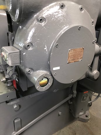 10 ga. x 10' Cincinnati #1410, mechanical power squaring shear, 36" BG, 11 hydraulic hold downs, 60 SPM, 7.5 - Image 4