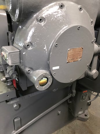 10 ga. x 10' Cincinnati #1410, mechanical power squaring shear, 36" BG, 11 hydraulic hold downs, 60 SPM, 7.5 - Image 5