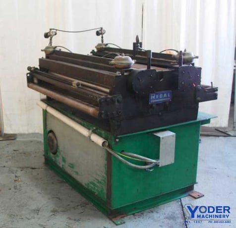 48" Regal #350-CSF-48, straightener, 48" x .075", 7 rolls, 3.5" roll diameter, motorized, #61655 - Image 2