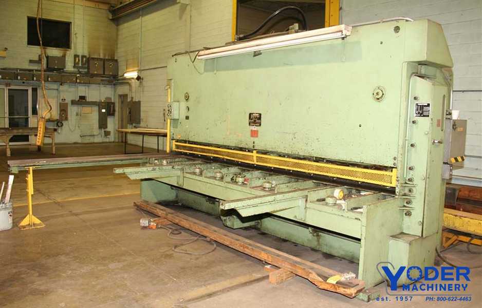 1/2" x 12' HTC #500-12AH, hydraulic power squaring shear, 48" FOPBG, squaring arm, #57556 - Image 2