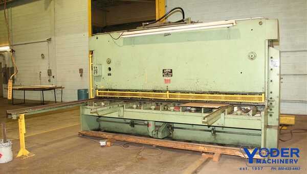 1/2" x 12' HTC #500-12AH, hydraulic power squaring shear, 48" FOPBG, squaring arm, #57556 - Image 6