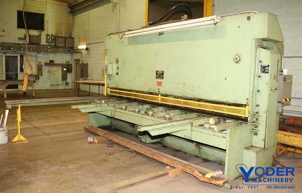 1/2" x 12' HTC #500-12AH, hydraulic power squaring shear, 48" FOPBG, squaring arm, #57556 - Image 7