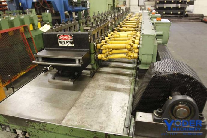 28/30 Stand, Dreistern #P915-P1815, rafted type U joint drive rollformer, 1986, #61598 - Image 7