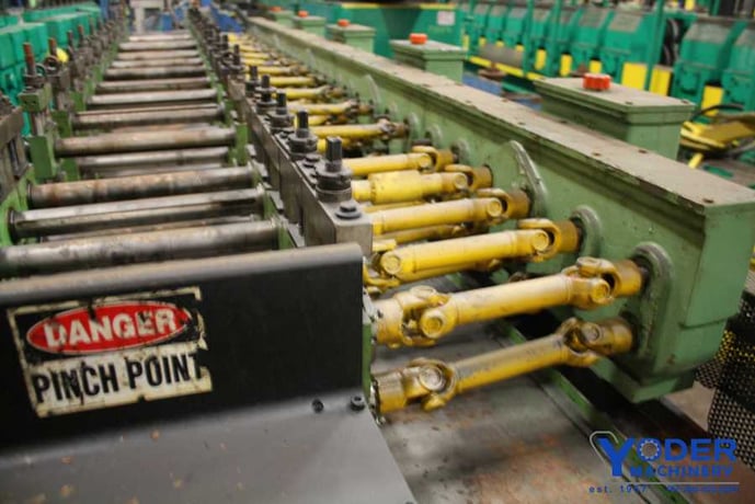 28/30 Stand, Dreistern #P915-P1815, rafted type U joint drive rollformer, 1986, #61598 - Image 8