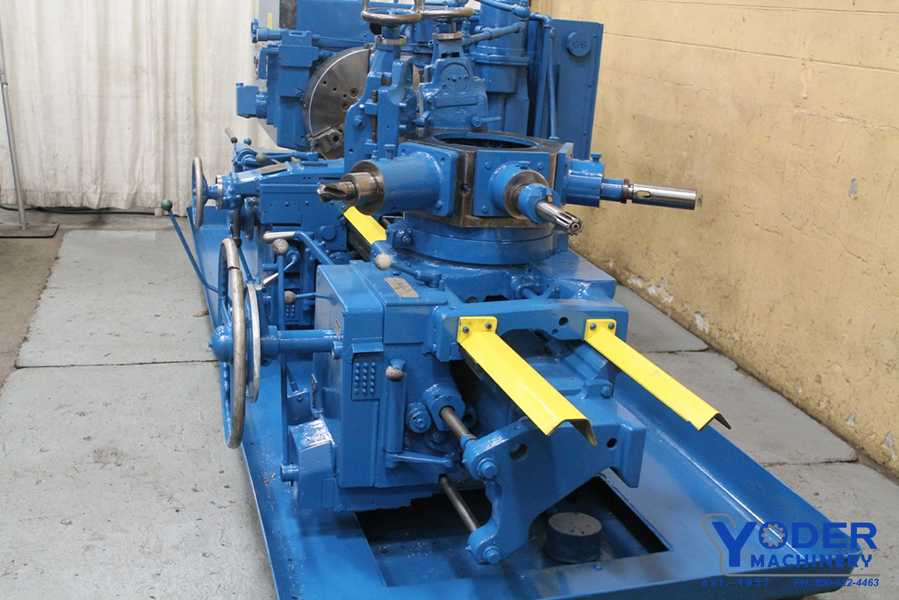 No. 3A Warner & Swasey, M3500, turret lathe, square head, 24-1/2" swing, 3-jaw 21" chuck, #63578 - Image 3