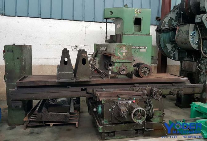 Cincinnati #750-25 Vercopower horiz.mill, 25" x128" table, #50NS, overarm support, #63659 - Image 2