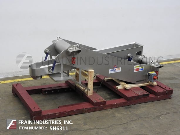 10" wide x 7' long, Key Technology #ISO-FLO Stainless Steel vibratory trough style conveyor, 6" dia. - Image 1