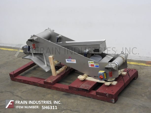 10" wide x 7' long, Key Technology #ISO-FLO Stainless Steel vibratory trough style conveyor, 6" dia. - Image 5