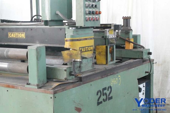 48" x .156" Lee Shafer /Kent #H84F, coil end joiner, L-R, stationary model, #64603 (2 available) - Image 5