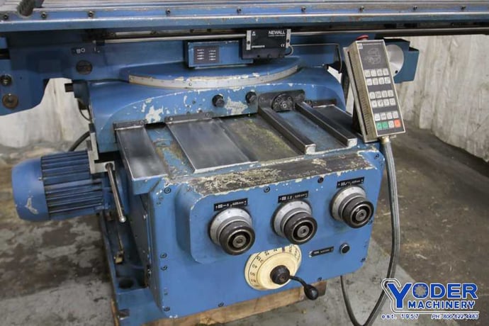Heckert #FU-450X1800, horizontal mill, 72" x21" table, 3-Axis digital read out, 20 HP, coolant, #71322 - Image 5
