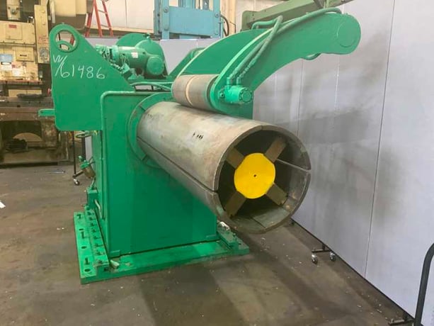 20000 lb. Forte uncoiler, 20" 24" ID, hydraulic expansion, air brake, sliding base, #61486 - Image 3