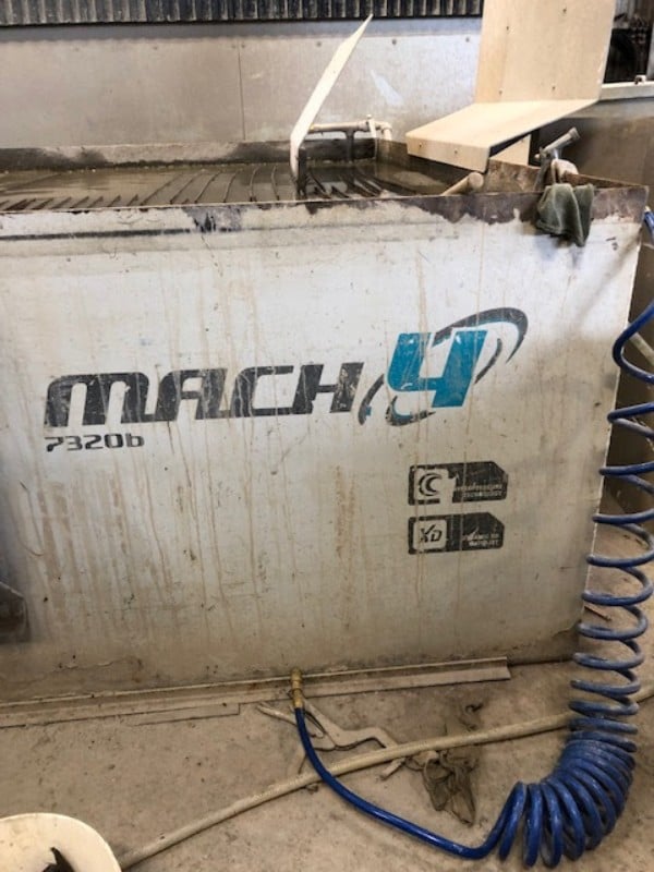 Flow #Mach-4-7320B, 5-Axis waterjet cutting, 100 HP, 87000 psi, Dynamic XD 5-Axis head - Image 2