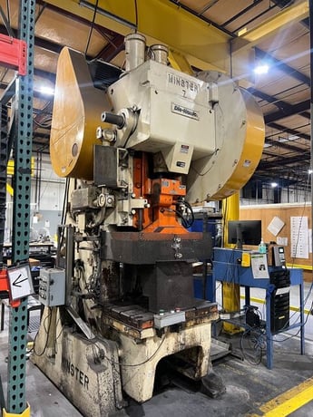 75 Ton, Minster #7, Die-Namic geared OBI press, 6" stroke, 21" Shut Height, 3.75" adj., Cieco PCI-100, air - Image 2
