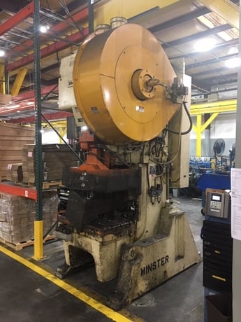 75 Ton, Minster #7, Die-Namic geared OBI press, 6" stroke, 21" Shut Height, 3.75" adj., Cieco PCI-100, air - Image 3