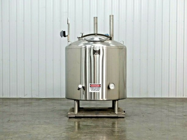250 gallon Trinity air insulated jacketed tank with scale, 304 Stainless Steel, 48" inner dimensions, 39" - Image 3