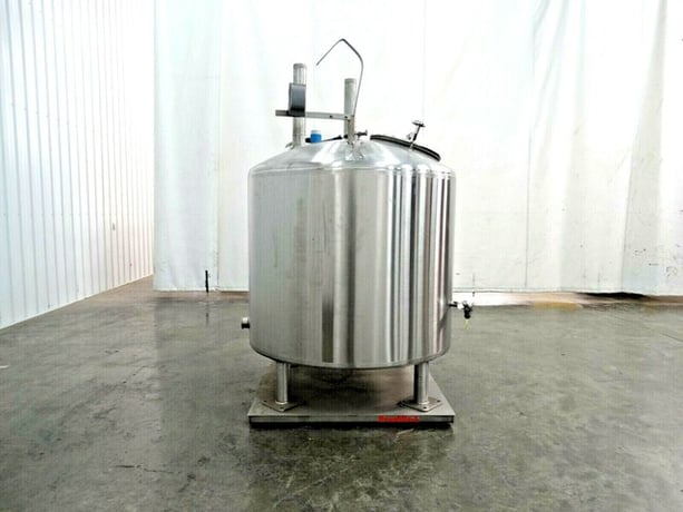 250 gallon Trinity air insulated jacketed tank with scale, 304 Stainless Steel, 48" inner dimensions, 39" - Image 4
