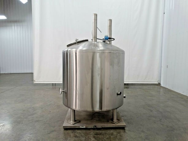 250 gallon Trinity air insulated jacketed tank with scale, 304 Stainless Steel, 48" inner dimensions, 39" - Image 5