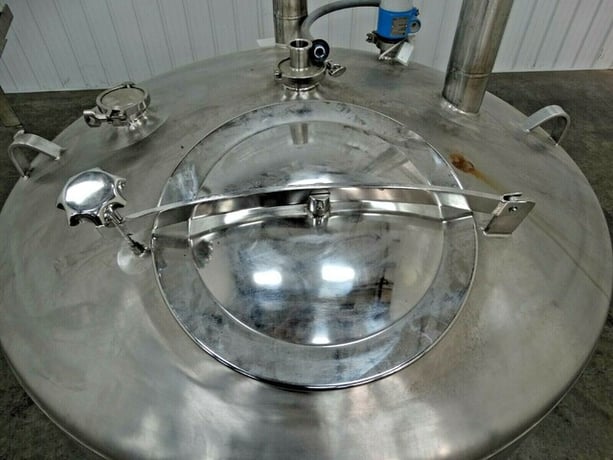 250 gallon Trinity air insulated jacketed tank with scale, 304 Stainless Steel, 48" inner dimensions, 39" - Image 8