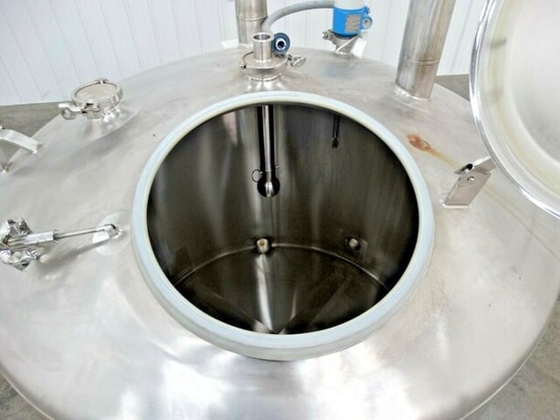250 gallon Trinity air insulated jacketed tank with scale, 304 Stainless Steel, 48" inner dimensions, 39" - Image 9