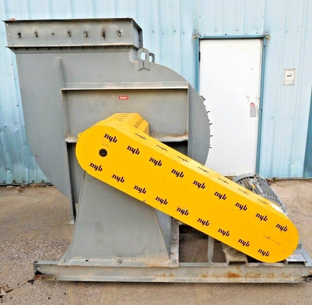 29500 cfm Sly #STJ-2912-40, tubejet pulse jet dust collector with 75 HP blower & rotary airlock, 8561 sq.ft. - Image 5