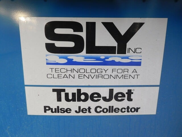 29500 cfm Sly #STJ-2912-40, tubejet pulse jet dust collector with 75 HP blower & rotary airlock, 8561 sq.ft. - Image 10