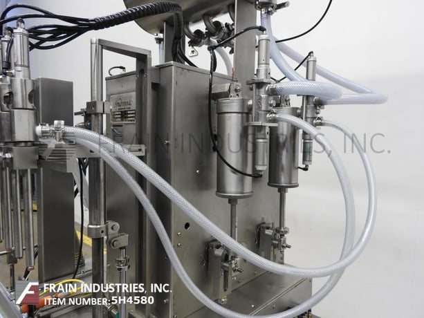 Filamatic #DAB-32-4, heavy duty, (4) head, inline, Stainless Steel piston filler, Allen Bradley PLC with - Image 2