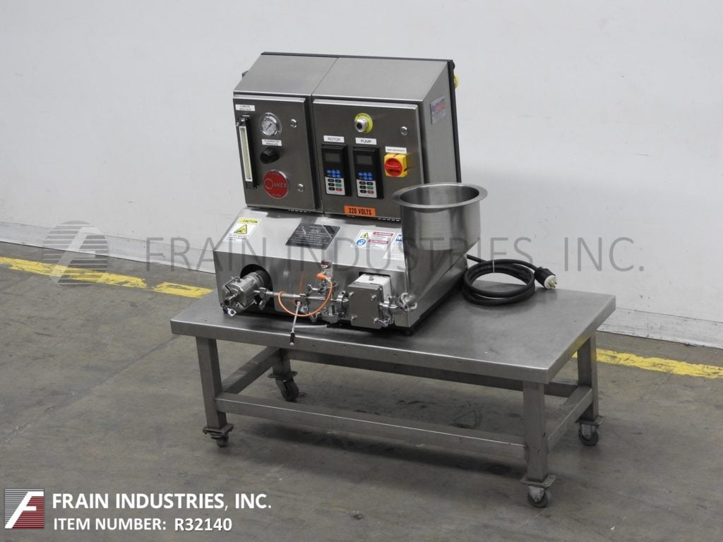 Oakes #2MBT1A, continous, jacketed, high shear rotor and stator, lab size R & D pin mill mixer, 10-120 lb. of - Image 5