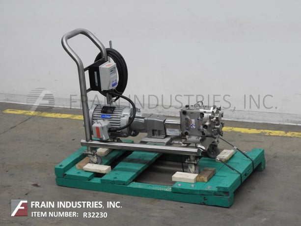 1-36 GPM @ 200 psi, Waukesha #30, positive displacement pump, 316 Stainless Steel, clockwise or counter - Image 1