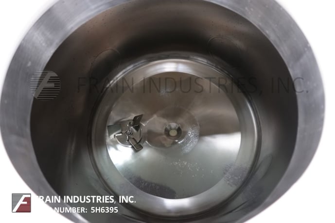 Lee #150DBT, 316 Stainless Steel tank, 36" dia x 40" deep with a 36" straight wall, clamp down cover, bottom - Image 2