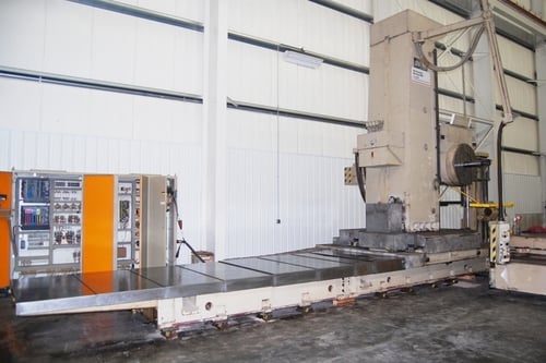 5" Union #BFP130/6, floor type horizontal boring mill, rapid traverse, facing head, pendant Control, digital - Image 10