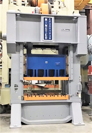 300 Ton, Minster #E2, 8" stroke, 39" Shut Height, 72" x36" bed, 30-60 SPM VS, under power, price cut (2 - Image 1
