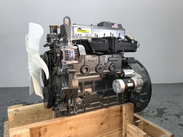 54.7 HP Yanmar #4TNV98-ZGGE, new surplus generator set engine, electronic, #8708 - Image 1