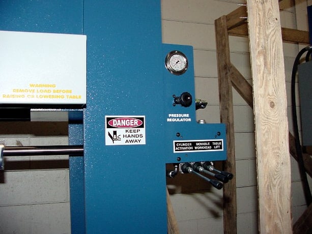 150 Ton, Press Master #HFP-150MWH, 16" stroke, 10" bore, moveable work head, #149945 - Image 3