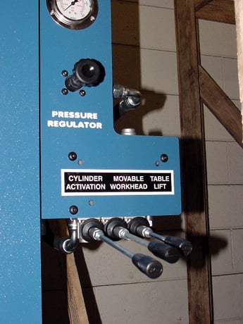150 Ton, Press Master #HFP-150MWH, 16" stroke, 10" bore, moveable work head, #149945 - Image 4
