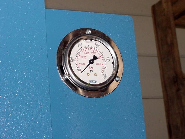 150 Ton, Press Master #HFP-150MWH, 16" stroke, 10" bore, moveable work head, #149945 - Image 5