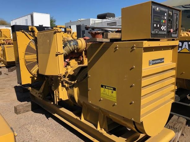 380 KW Caterpillar #3408, diesel generator set, 1000 hours, expanded tank & heat exchanger, 1988 - Image 1