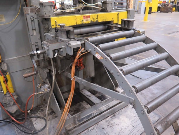 10000 lb. Rowe #PM-FAC123-230, servo feed line, 30" W x .135", uncoiler, straightener, 1995, #14039J - Image 2