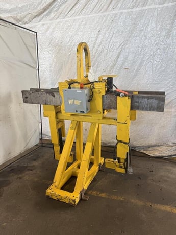 10000 lb. Adjustable Powered coil grabber, adjustable 26"-66" width, 37" max height, stand - Image 1