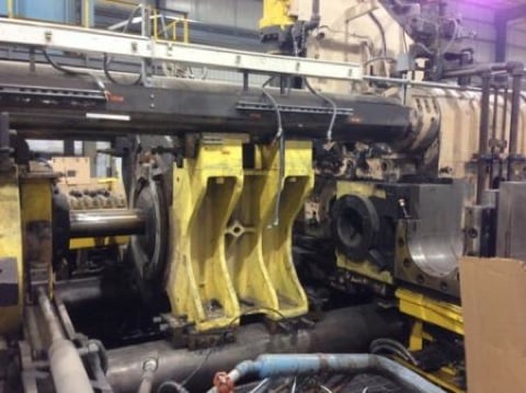 4000 Ton, Southwark extrusion press, 12" x 38" billet, 20" x 23.5" die stack, Modern die shuttle, 300 HP, PLC - Image 2